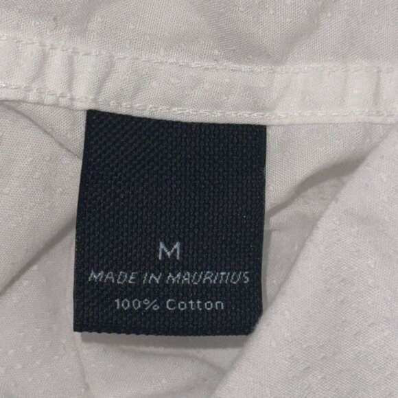Marc Anthony Mens White Slim Fit Cotton Shirt M - Picture 3 of 5